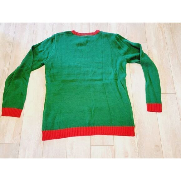 Norther Pole Womens M Sweater Ugly Christmas Subpar Gift Giver Elephant Knit - Picture 2 of 5